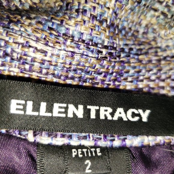 Ellen Tracy Silk Tweed Jacket - Picture 4 of 4
